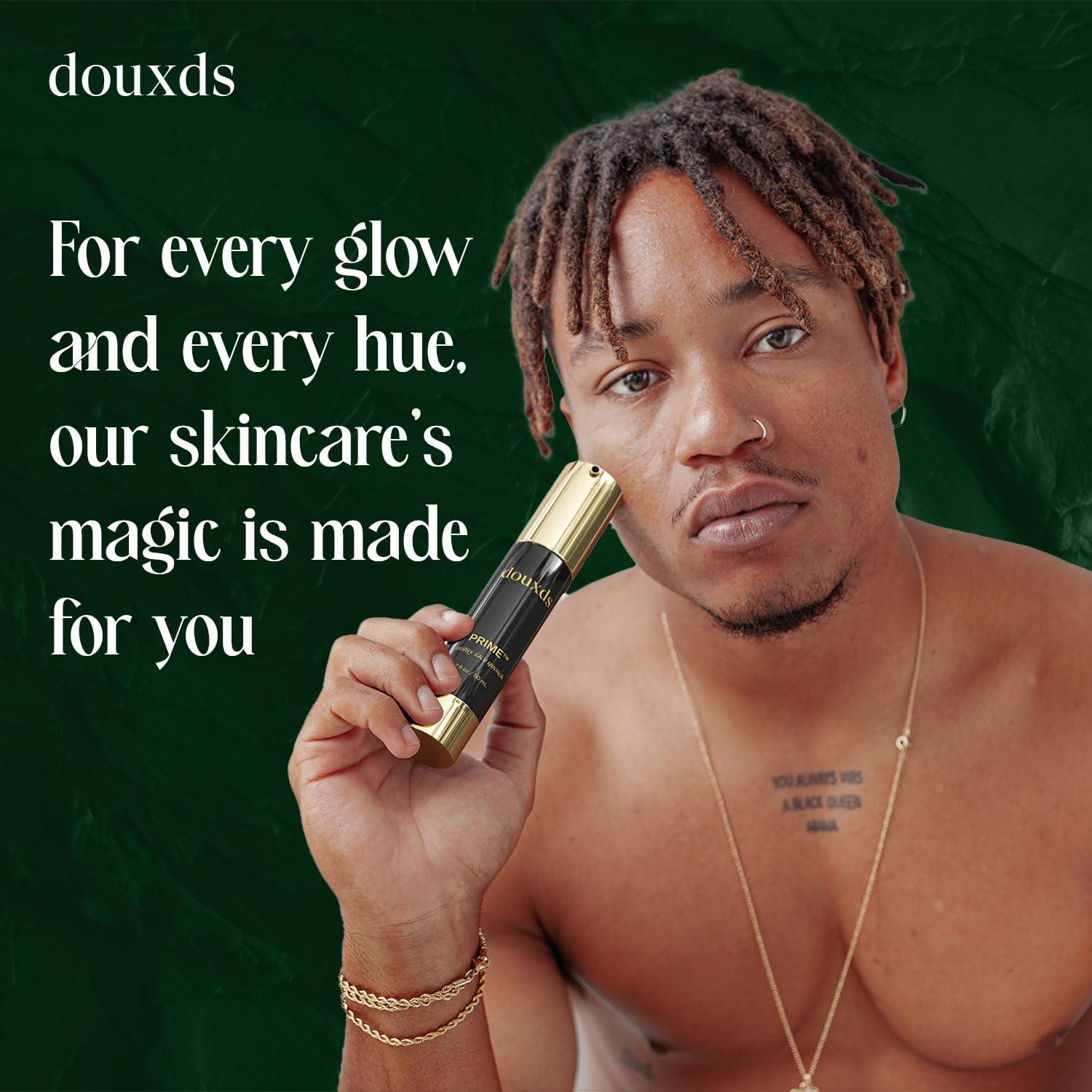 douxds douxds The Clear Skin Kit, FLEX Pro Vibrating Face Brush, WAR Charcoal Face Wash, PRIME Vitamin Face Quench, Skincare for Oily Skin, Men's Skincare Kit, Detox Face Wash