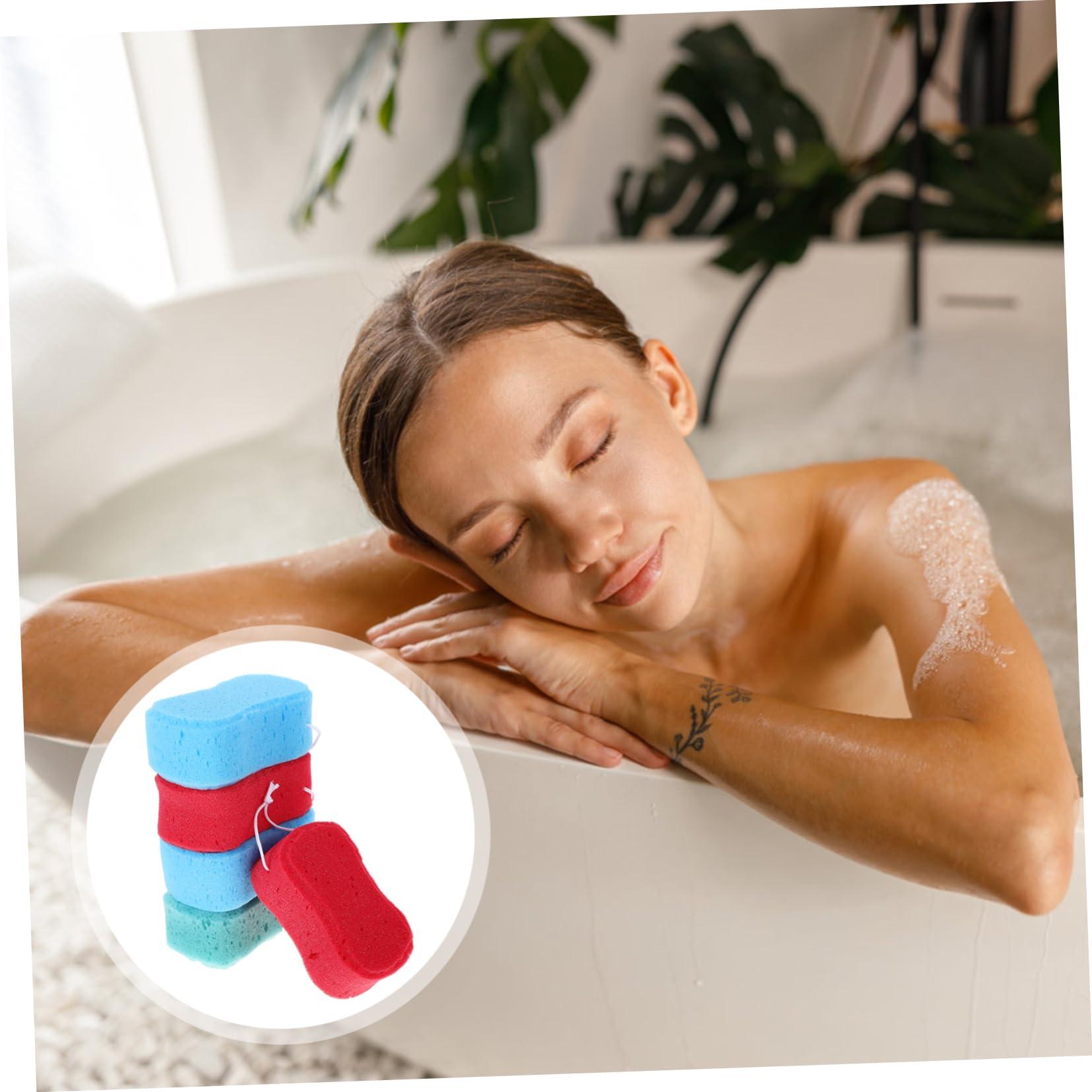 Hemoton Hemoton 5pcs Bath Sponge Decontamination Sponge Car Bath Scrub Shower Sink Sponge Holder Clean Sponge Face Erasers Facial Cleansing Sponge Large Sponge Body Kit Algae Sponge