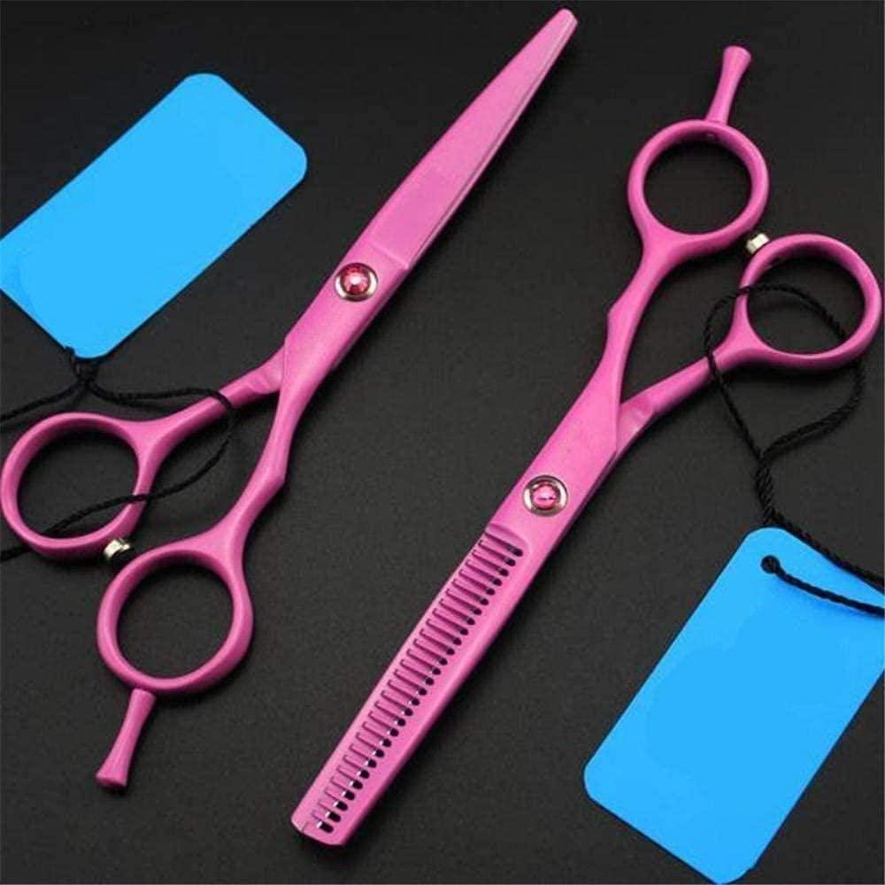 ATWNJKP ATWNJKP Hairdressing Scissor Hairdressing Scissors Professional 5.5 inch Pink Hair Scissors Set Cutting Shears Makeup Haircut thinning Tools Hair Cutting Shears