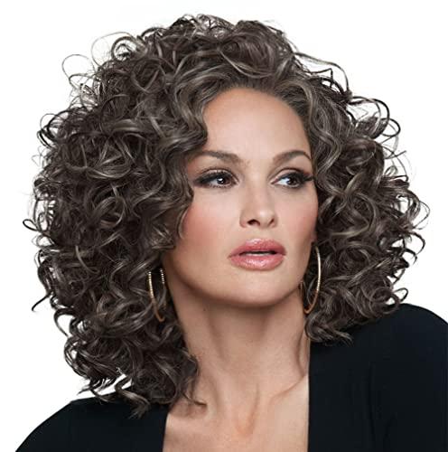 Raquel Welch Raquel Welch Click Click Flash Full Curly Chin Length Wig by Hairuwear, Average Size Cap, RL2/4 Off Black