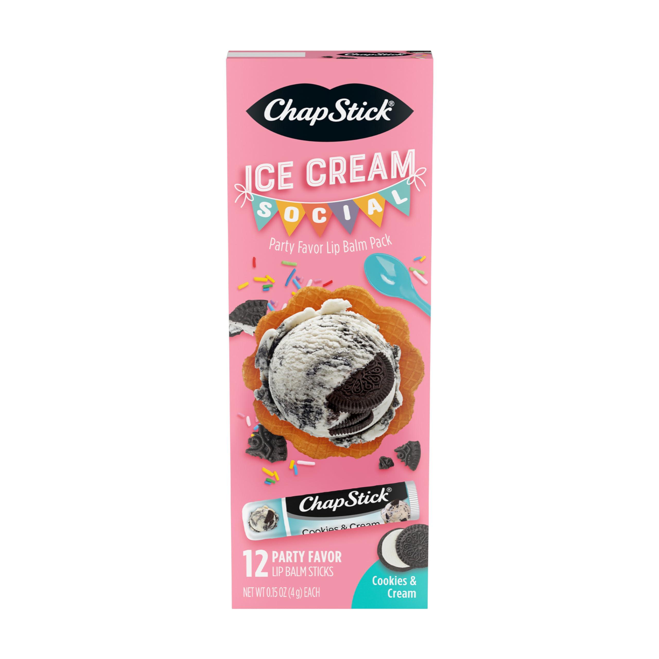 ChapStick ChapStick Icream Social Cookies & Cream Party Pack 12CT .15OZ