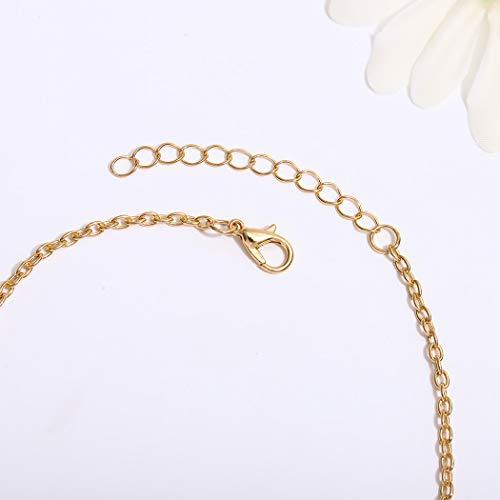 Bomine Bomine Boho Head Chain Forehead Crescent Moon Hair Chain Crystal Gypsy Jewelry Headpieces Hair Acessories for Women and Girls (Gold)