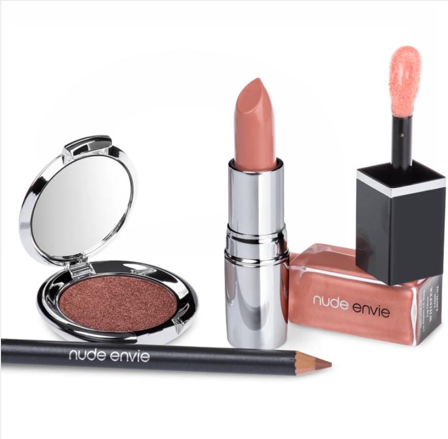 nude envie nude envie Whisper Gift Collection - The Most Beautiful and Popular Gift Set for Everyone, Makeup Combo Pack (Whisper, Timeless, Destiny, Dazle, Daring, Peachy, Enchant)