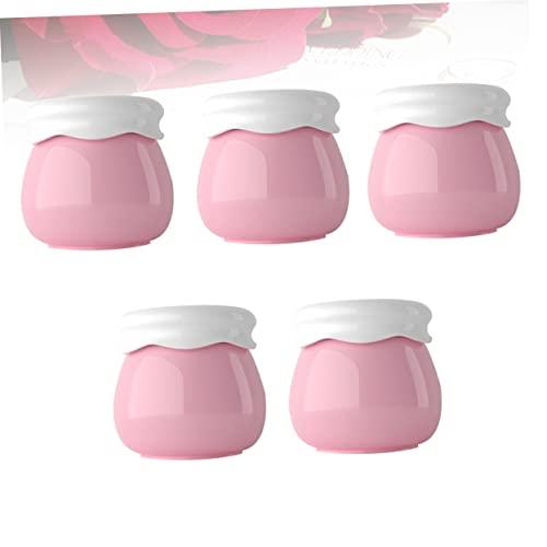 Angoily Angoily 10 Pcs Cream Cosmetic Jars Makeup Travel Containers Travel Toiletries Containers Rhinestone Storage Case Cream Makeup Lotion Bottles Cosmetic Bottles Pink Bottled Make up