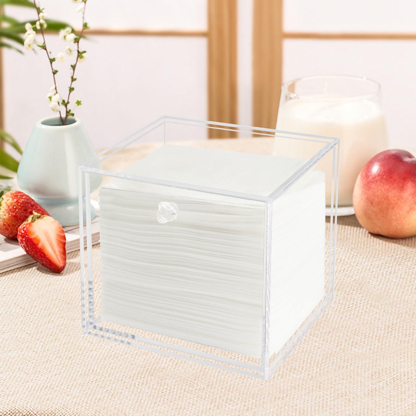 Weiai Weiai Face Towel Holder Compatible with XL, Disposable Face Towel Container Box, Clear