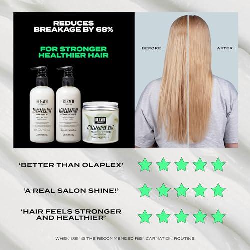 Bleach London Bleach London Reincarnation Bond Restoring Shampoo: Strengthening Daily Shampoo for All Hair Types - Vegan & PETA-Approved - (300ml / 10.1oz)