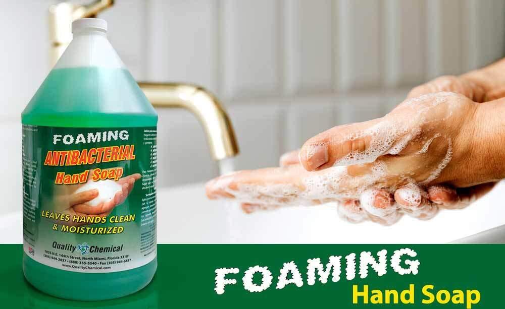 Quality Chemical Quality Chemical Antibacterial Liquid Foaming Hand Soap Refill - Antibacterial Hand Soap Refill, Refill Soap for Handwashing and Sanitizing 128 oz (Pack of 4)
