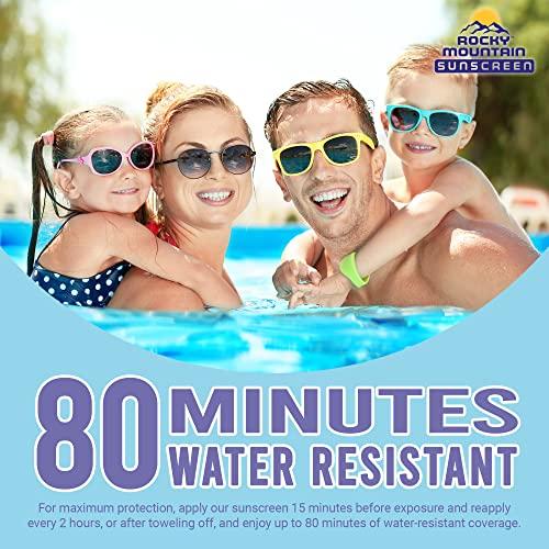 Rocky Mountain Sunscreen Rocky Mountain Sunscreen SPF 50 LOTION | Broad Spectrum UVA/UVB Protection | Hawaii 104 Reef Act Compliant (Oxybenzone & Octinoxate Free) | Water Resistant 80 Min. | Quart with Pump (32 Fl Oz)