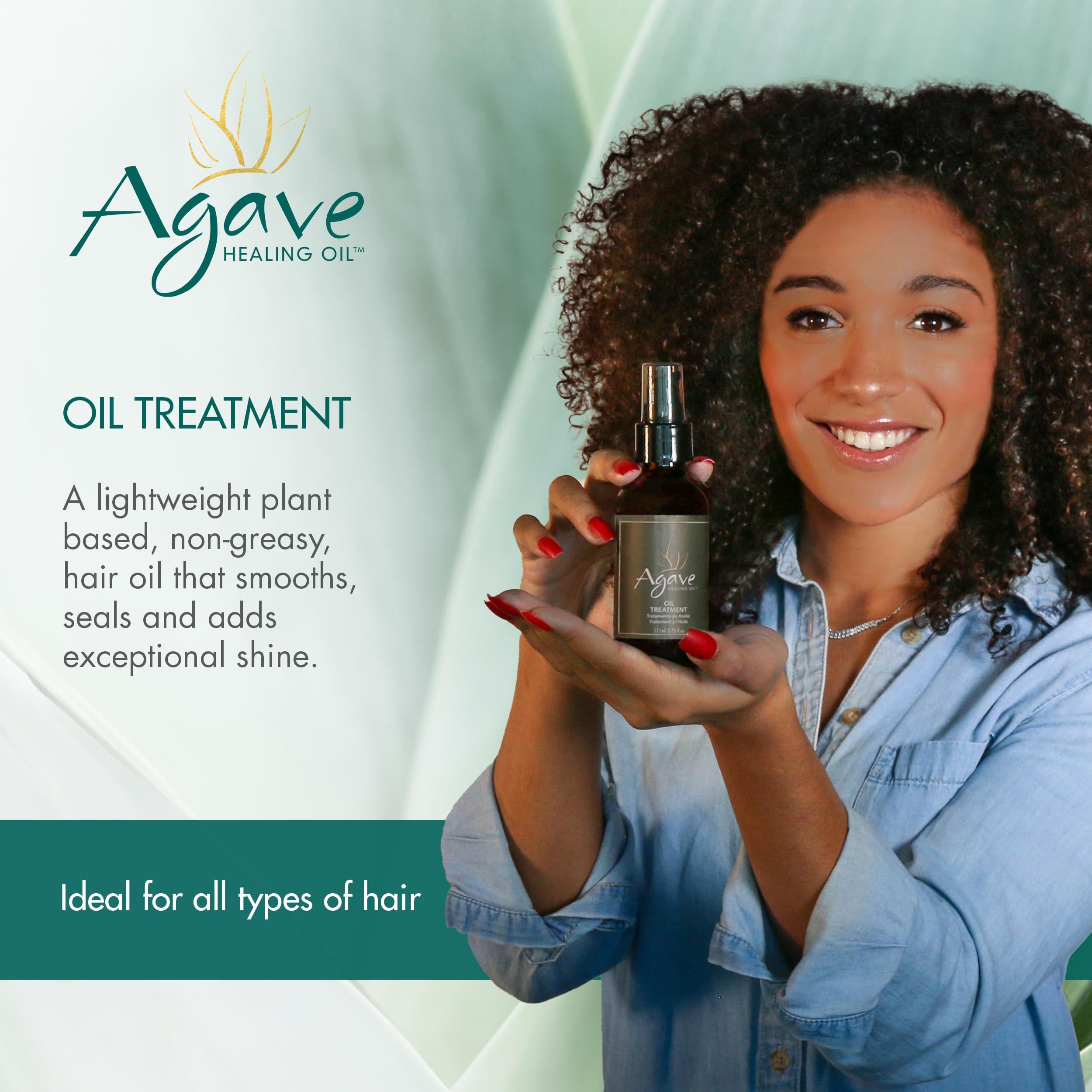 Agave Healing Oil Agave Healing Oil Treatment, Lightweight Rejuvenating Hair Oil for All Hair Types With Natural Agave Extract, Paraben & Sulfate-Free, 2 Fl Oz