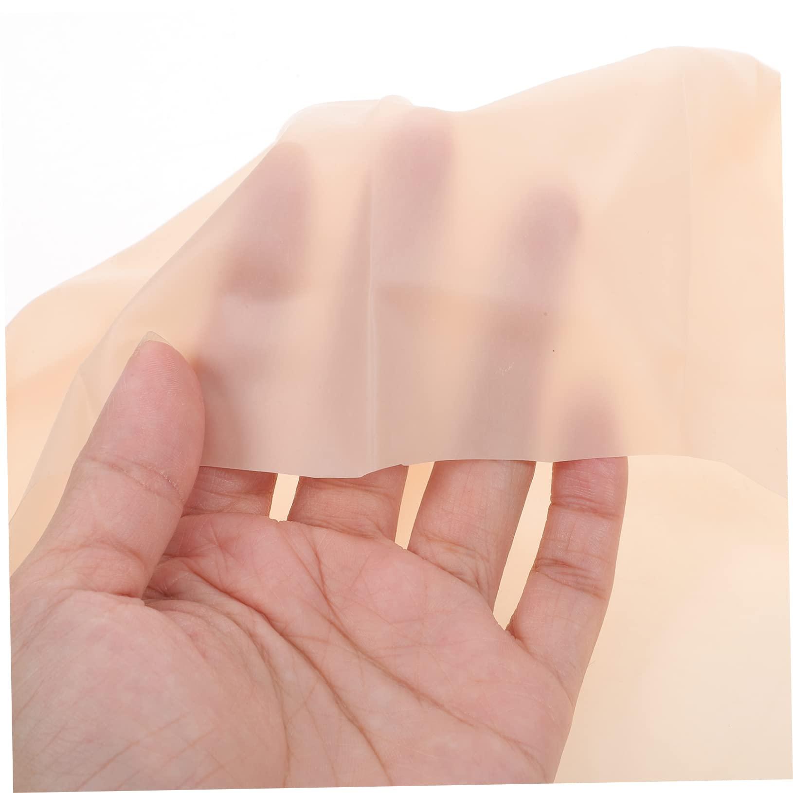 MERRYHAPY MERRYHAPY Elastic Latex Bald Cap Set Bald for Adults Bald Cap Wig Makeup Halloween Costume