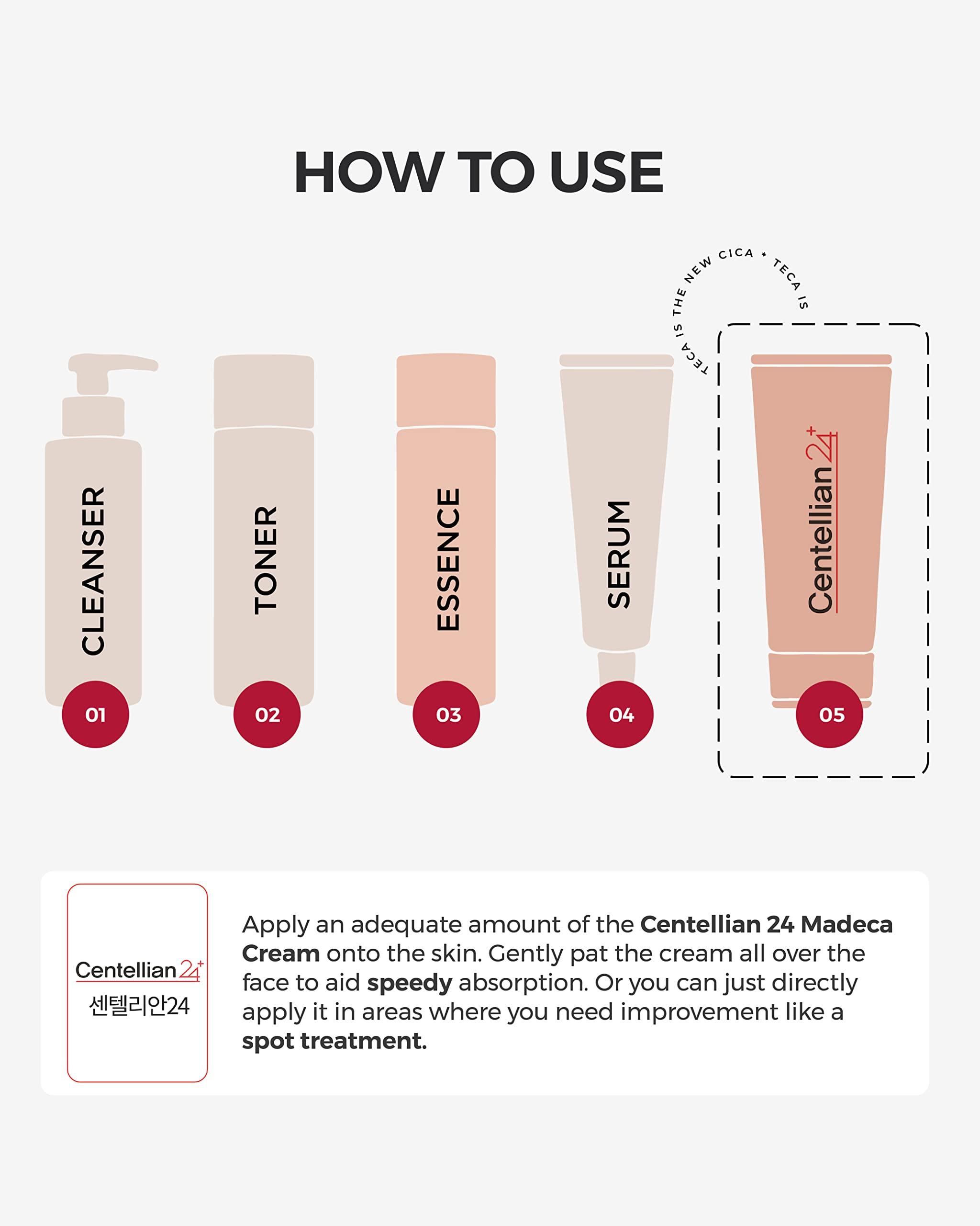 CENTELLIAN 24 CENTELLIAN 24 Madeca Cream (Season 6, 1.7fl oz) Centella Moisturizer for Face. Korean Skin Care for Dry, Sensitive Skin with TECA, Centella Asiatica, Madecassoside