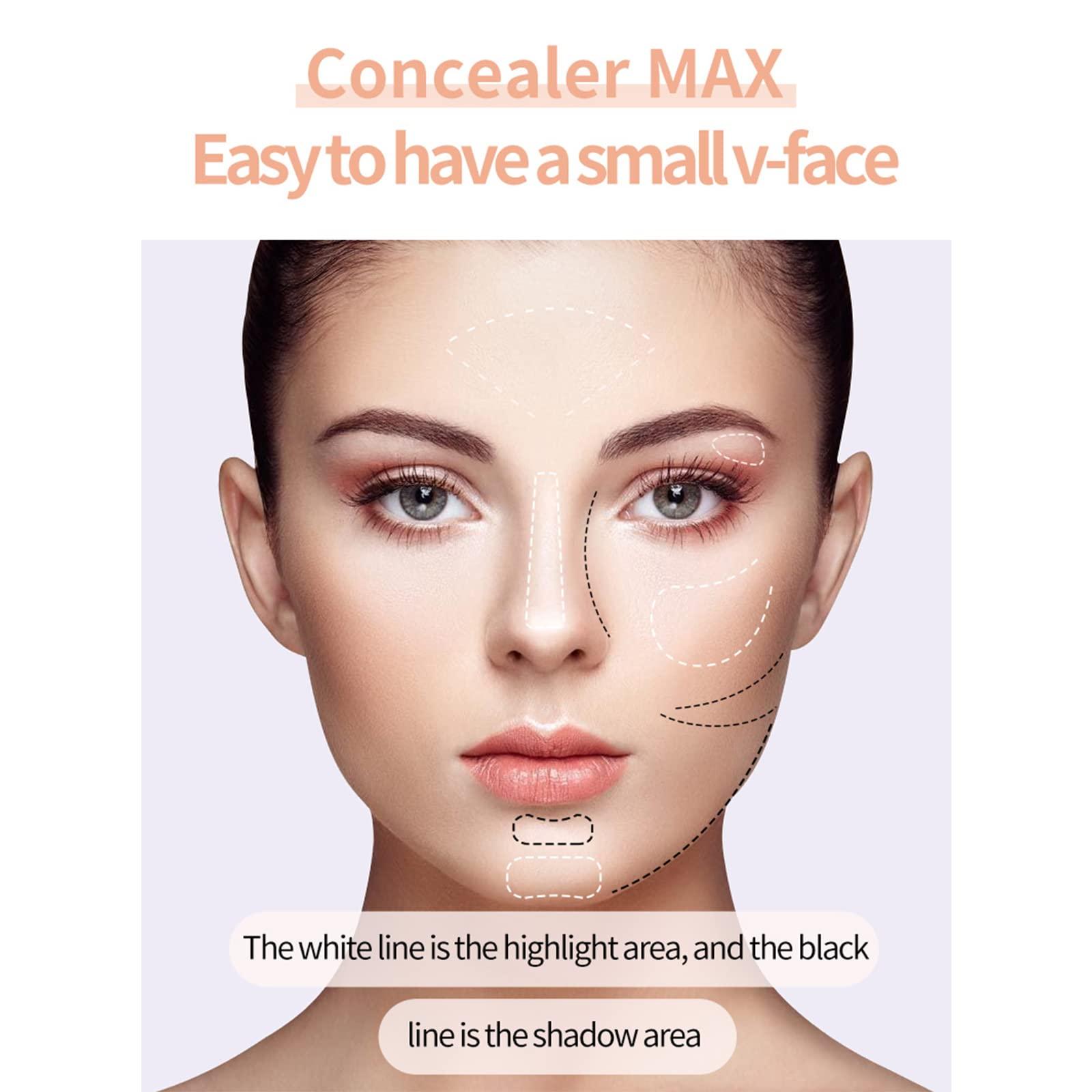SOMGKIN Highlight Contour Stick, 2 in 1 Makeup Shading Stick, Face Highlighters Sticks, Concealer Contour Highlighter Stick,Cruelty Free Makeup,double-end face concealer contouring sticks cream (01)