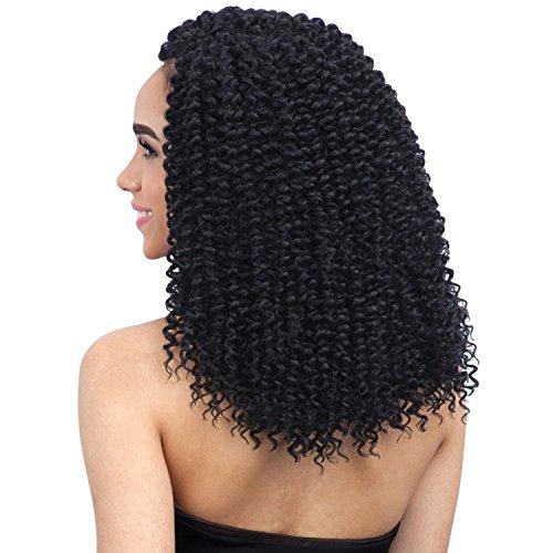 FreeTress Braids FreeTress Braids Synthetic Hair Crochet Braids Jazz Water 12inch (5-pack, 1B)