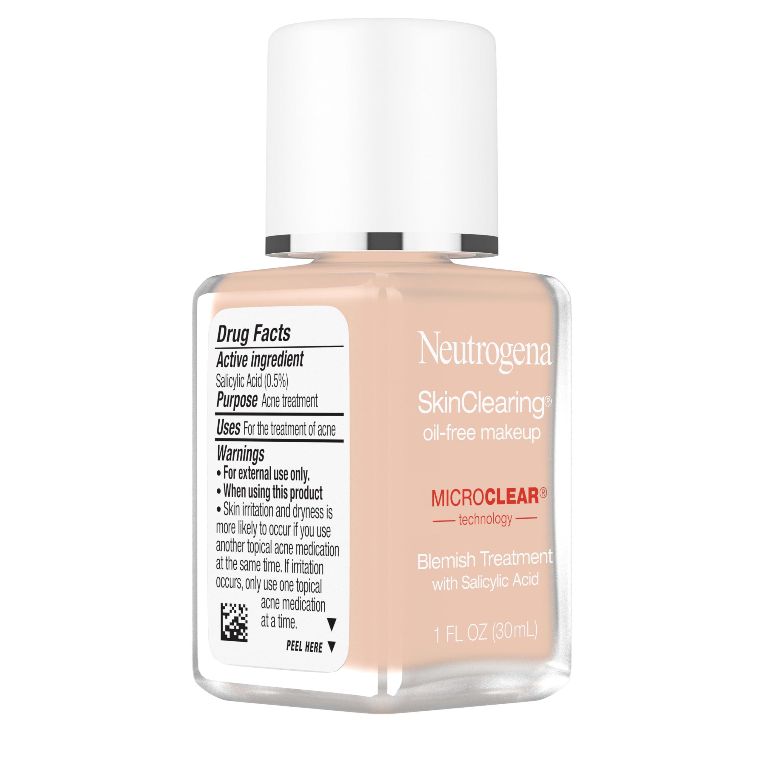 Neutrogena Neutrogena SkinClearing Oil-Free Makeup, Soft Beige 50 , 1 Fl. Oz (Pack of 1)