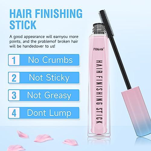 FUNAN FUNAN Hair Finishing Stick, Flyaway Feel Stick Hair, Small Broken Hairs Finishing Cream, Non-Greasy and Non-Sticky (1 Pack)