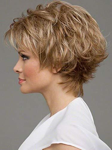 SSJFZM Hair Synthetic Wigs For Black Women Long Curly Hair 42 Inch Cosplay Blonde Lace Front Wig Synthetic Lace Front Wig #1B 42inches