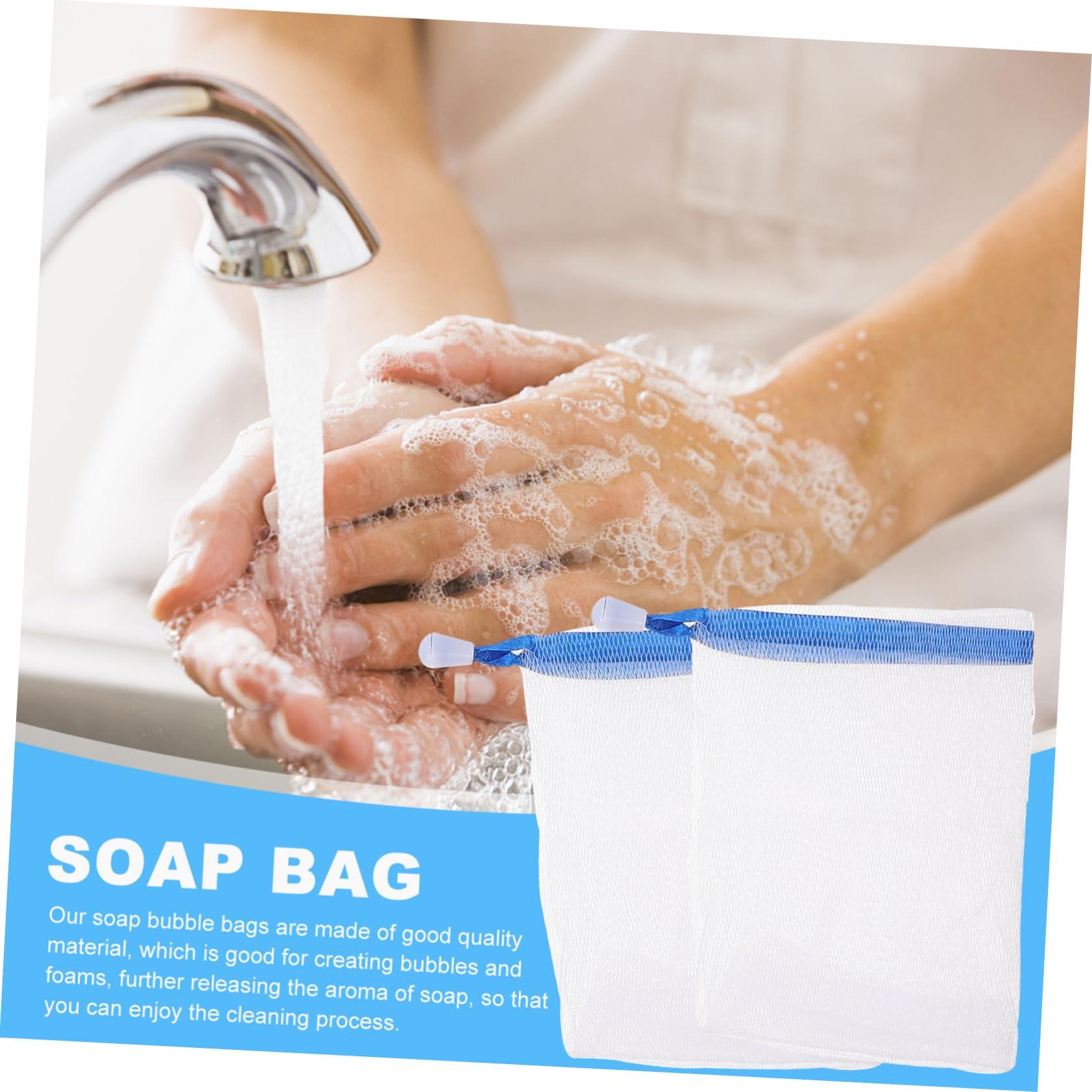 Healeved Healeved 20Pcs Handmade Soap Foaming Nets Colorful Shower & Bath Foaming Bags for Easy Soap Bubbles Random Colors Durable Mesh Soap Pouches for Cleansing