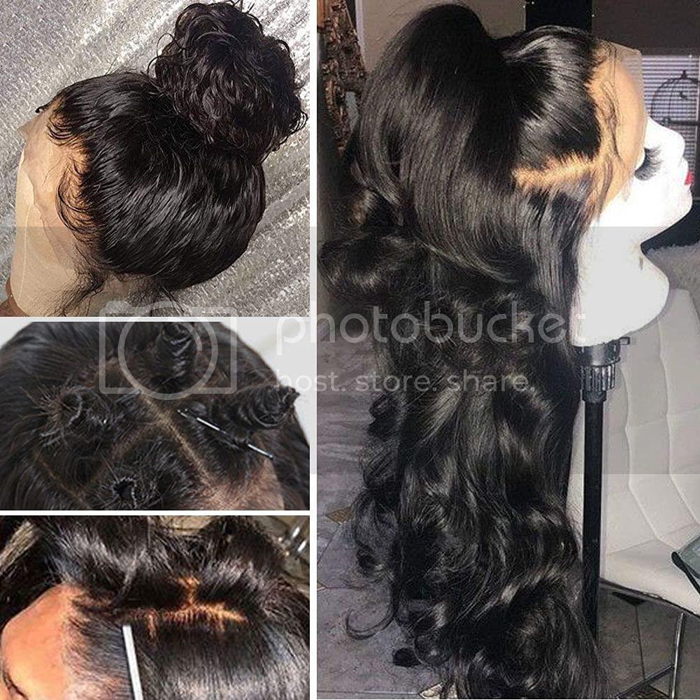 Prime Kitty U Part Human Hair Wigs for Black Women Body Wave ViIrgin Brazilian Human Hair Wig 9A U Part Wigs Human Hair for White Women Curly Glueless Human Hair Wig Middle Opening 130% Density 14\"