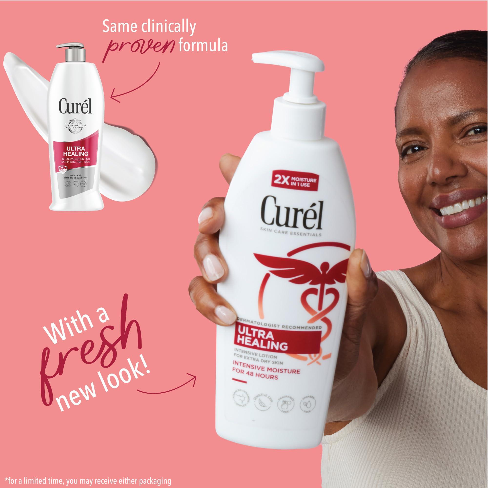 Curel Curel Ultra Healing Body Lotion, Moisturizer for Extra Dry Skin, Body and Hand Lotion with Advanced Ceramide Complex and Hydrating Agents, for Tight Skin, 13 Ounces
