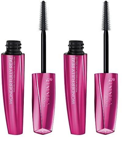 Rimmel Rimmel Wonder'fully Real Mascara, Waterproof Black, 0.37 Fluid Ounce (Pack of 2)