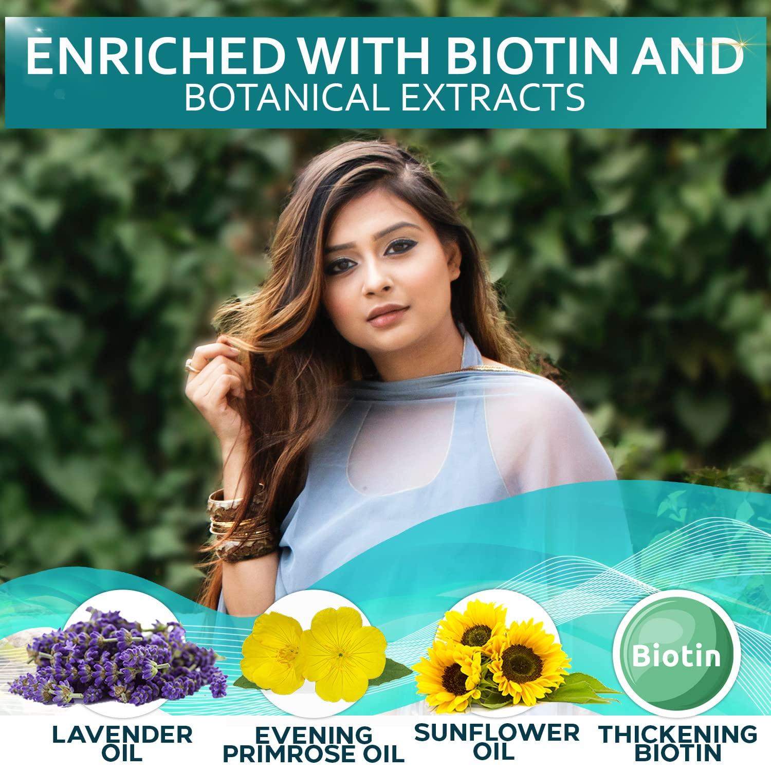 PURE NATURE LUX SPA Biotin Shampoo and Conditioner Set and Biotin Hair Mask and Biotin Hair Thickening Serum for Men and Women