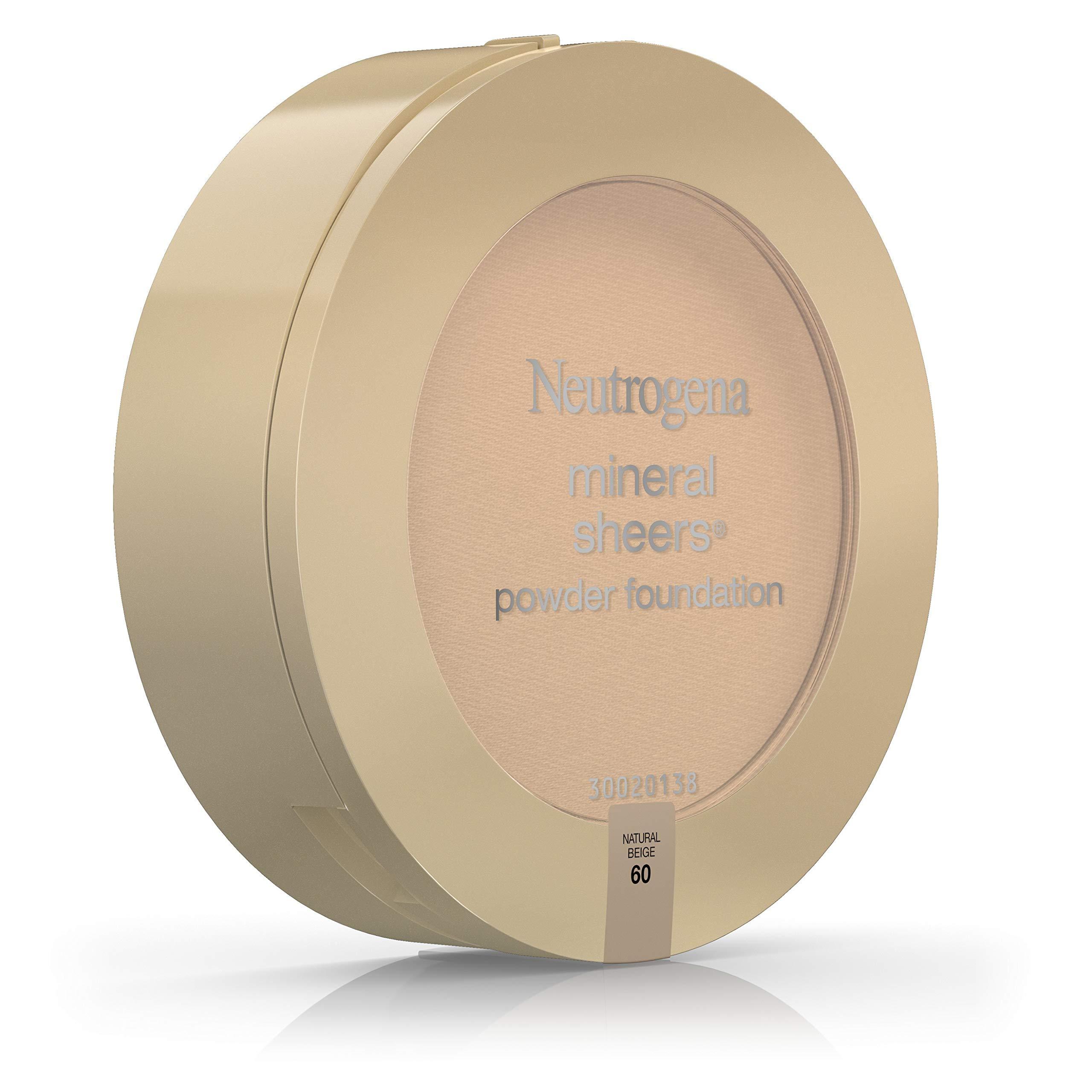 Neutrogena Neutrogena Mineral Sheers Powder Foundation, Natural Beige 60, 0.34 Ounce