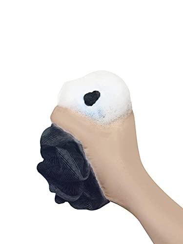 LOOFAH LORD Loofah Lord 24 Bamboo Charcoal Infused Black Bath or Shower Sponge Loofahs Pouf Medium Mesh Wholesale Bulk LOT