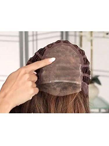 Raquel Welch & Maxwigs Simmer Wig Color RL14/22SS SHADED WHEAT - Raquel Welch Wigs 11.5" Mid-Length Lob Bob Tapered Ends Unstructured Waves Tru2Life Heat Friendly Synthetic Lace Top Bundle Comb, MaxWigs Hairloss Booklet