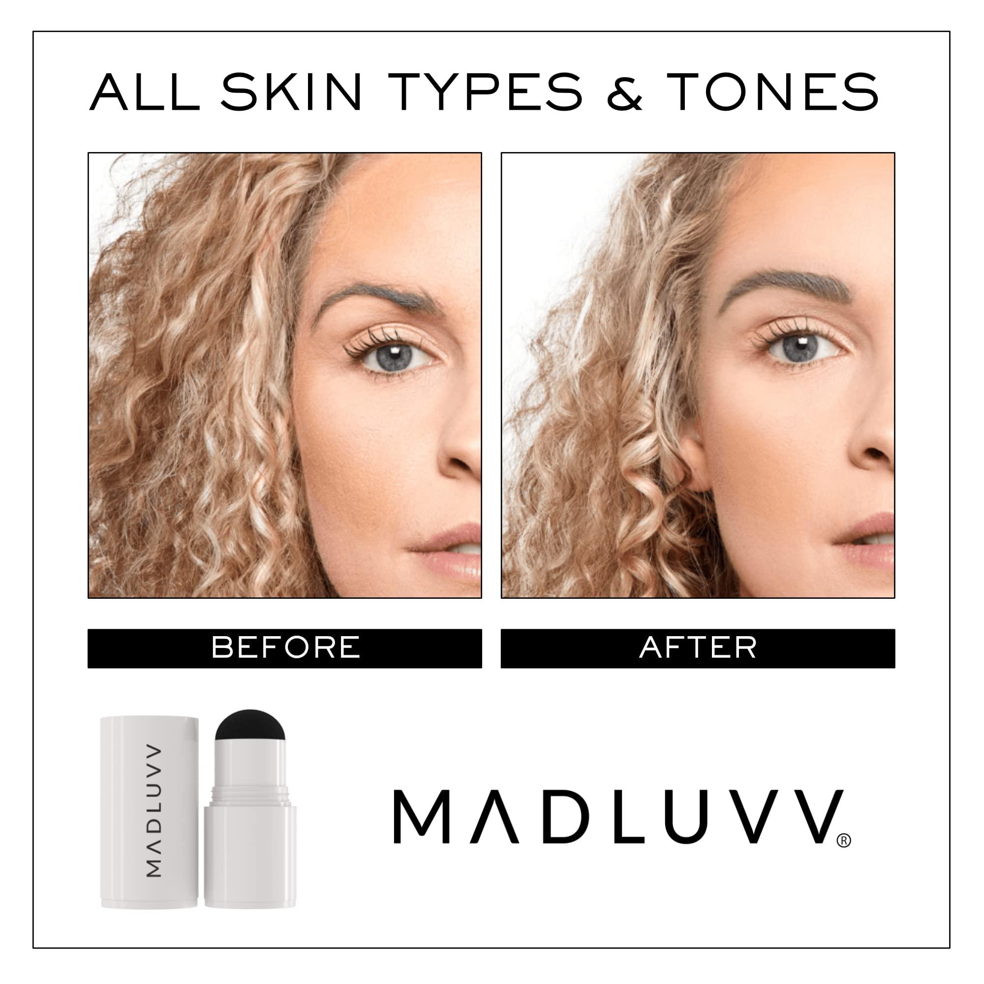 MADLUVV MADLUVV Brow Stamp Refill* - Color Stamp for Brows & Root Touch Up for Women & Men, Instantly Conceal Hair Loss, Grey Hair, Thinning Hair with Stain-Proof/Smudge-Proof Powder Formula (Taupe)