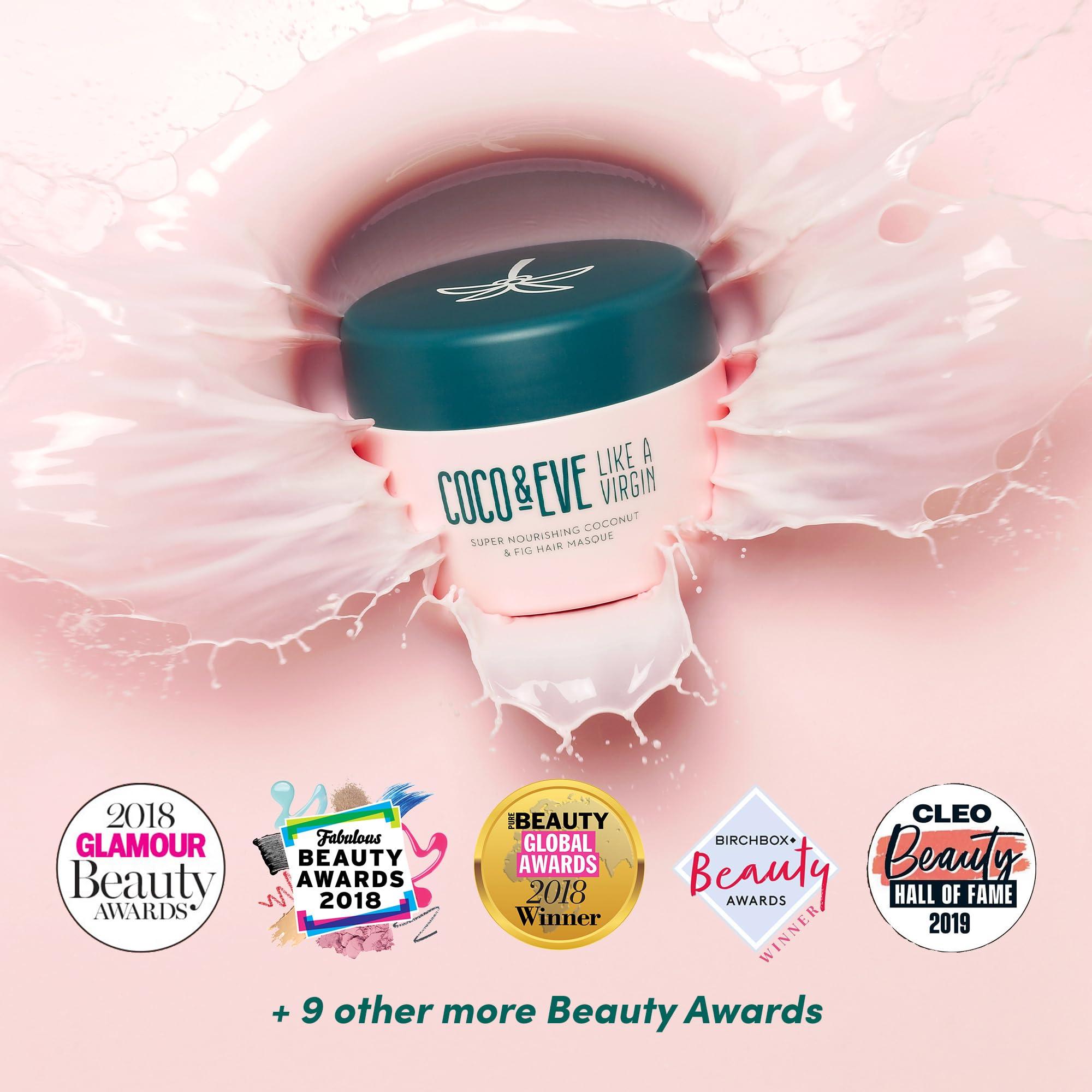 Coco & Eve Coco & Eve Like a Virgin Hair Masque - Coconut & Fig Hair Mask for Dry Damaged hair with Shea Butter & Argan Oil for Hair Repair & Hydration | Deep Conditioning Mask Hair Treatment (212 ml)