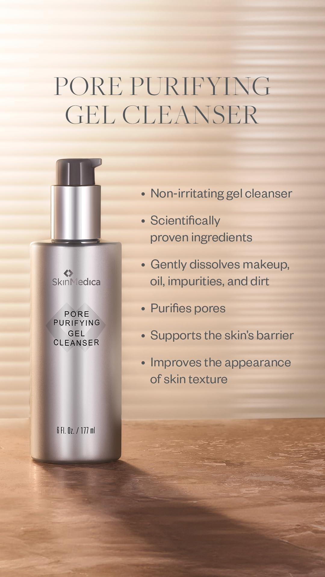 SkinMedica SkinMedica Pore Purifying Gel Cleanser - This Pore Cleaning Gel Cleanser with Clinically Proven Ingredients Dissolves Makeup, Oil, and Impurities, While Purifying Pores, 6 Fl Oz