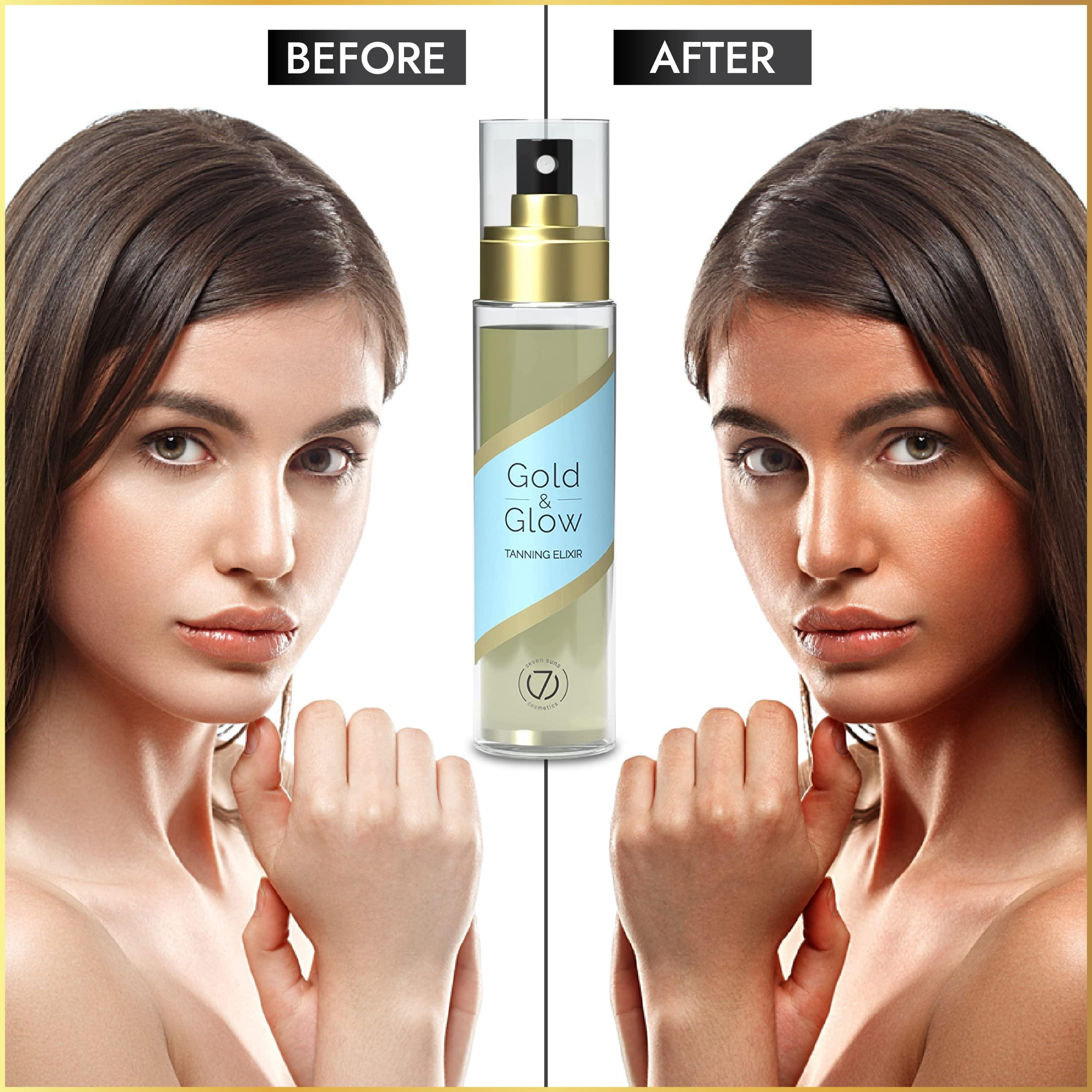 7 Suns Cosmetics Dry Oil Tanning Spray Indoor/Outdoor Accelerator 3.4 fl oz