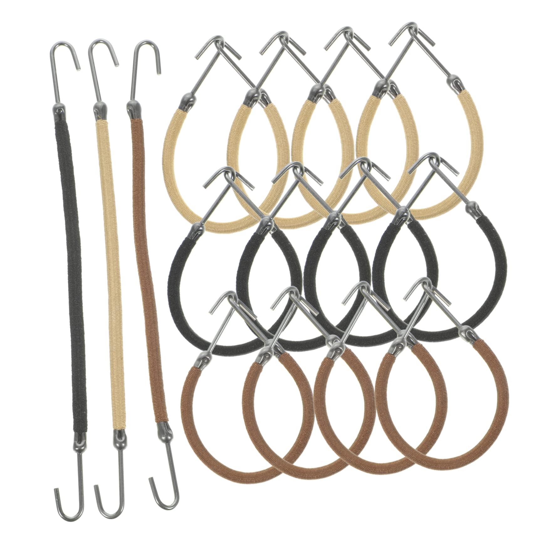 Abaodam Abaodam 75 Pcs Hair Tie Ponytail Holders Hook Ponytail Holders Tie Hair Hook Styling Ponytail Holder Hair Bungee Hair Styling Accessories Ponytail Holders Cord Metal Bride Bulk Headgear