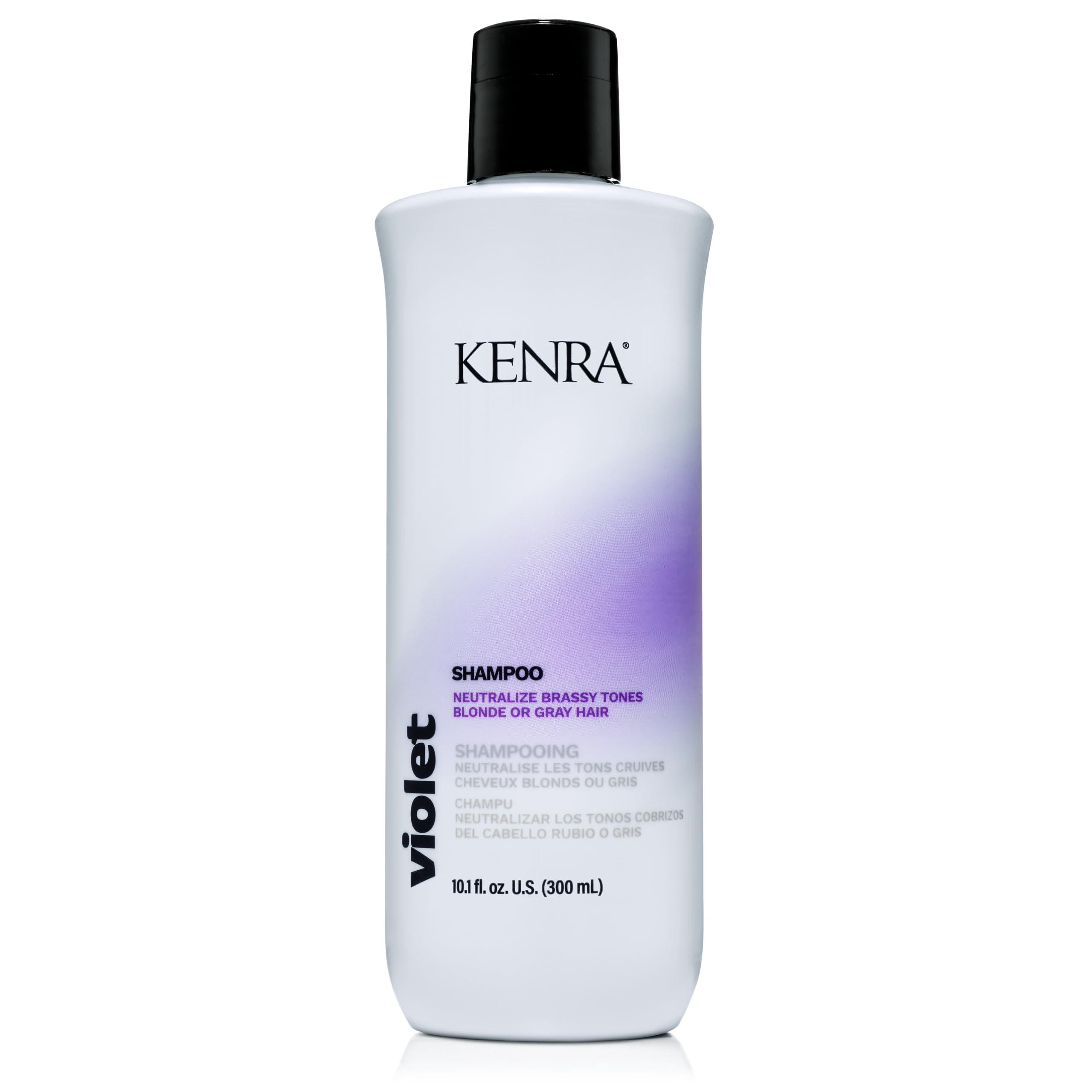 Kenra Professional Kenra Violet Shampoo | Eliminates Brassy Tones | Purple Pigment + Deposit | Neutralizes Yellow | Moisturizes Processed Hair | Enhances Vibrancy of Blonde or Gray Hair | Color Safe | 10.1 fl. oz.