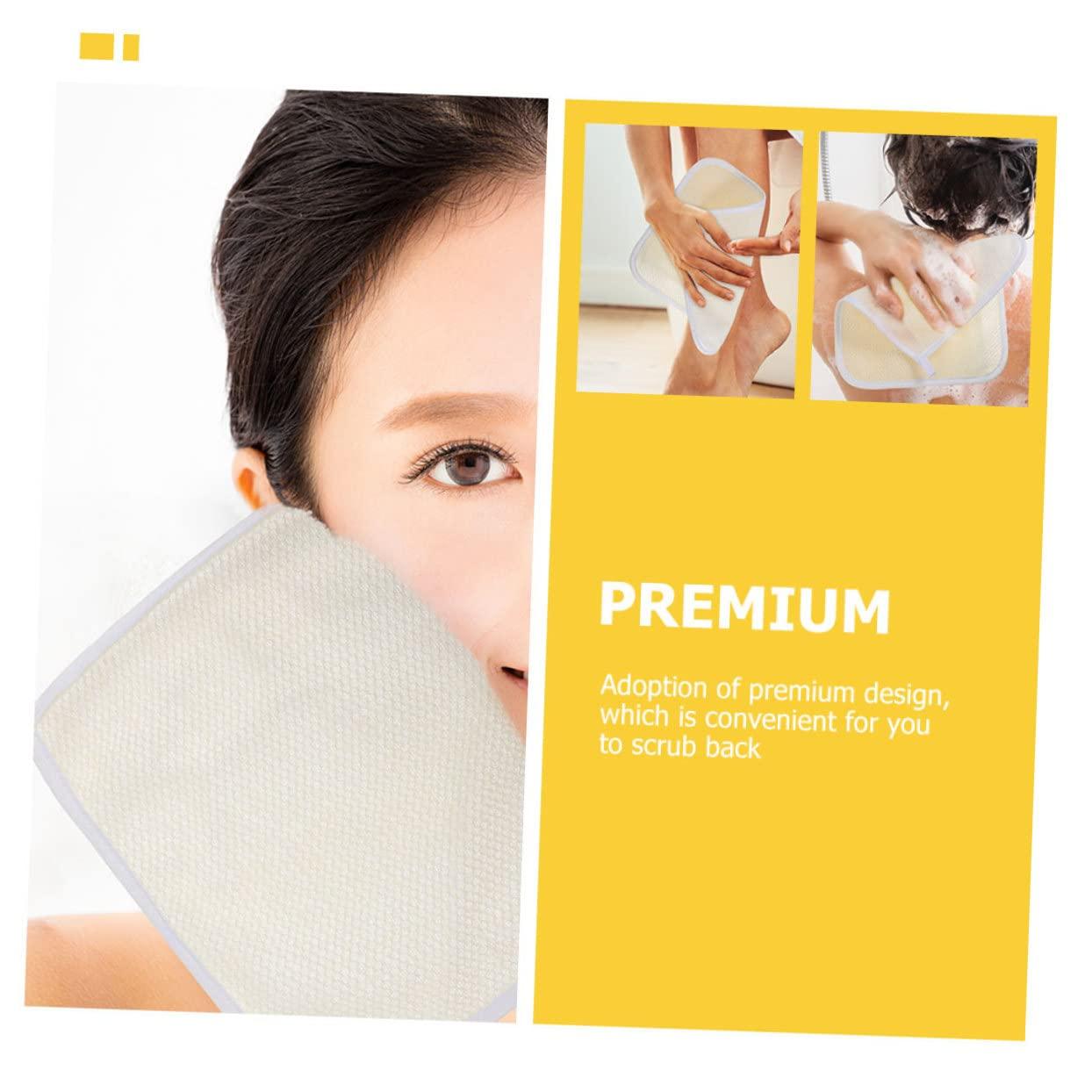 minkissy minkissy 2sets Japanese Towels Bath Exfoliating Massage Back Towel Exfoliating Washcloth Long Body Scrubbing Towels Bathing Towel Bath Scrubbers Soft Sturdy 5pcs*2