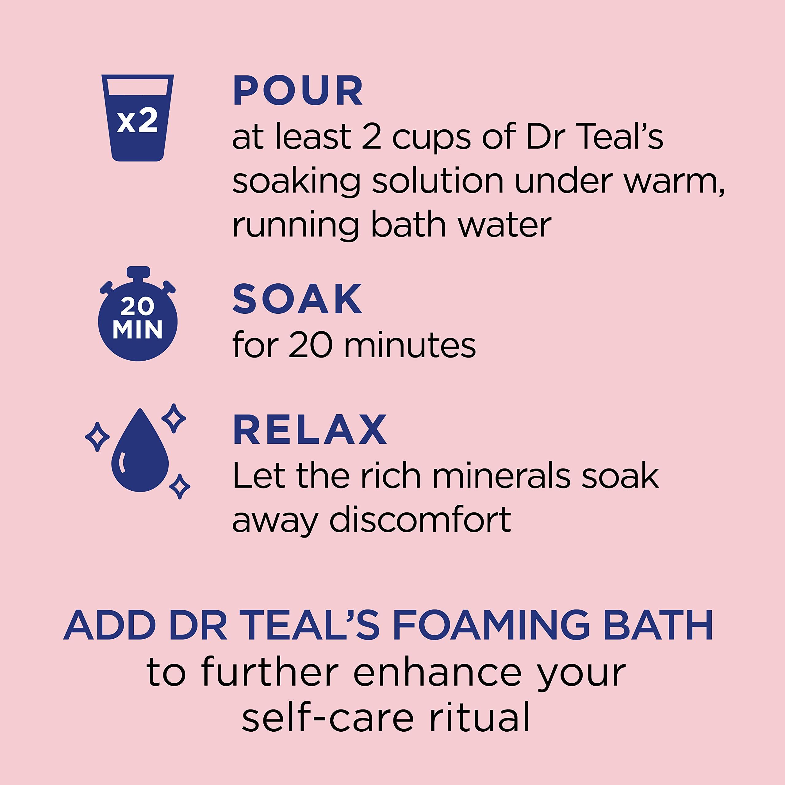 Dr Teal\'s Dr Teal\'s Unscented Epsom Salt Bulk Magnesium Sulfate USP, 6 lbs 36 lbs Total & Epsom Salt Soaking Solution, Soothe & Sleep, Lavender, 3lbs