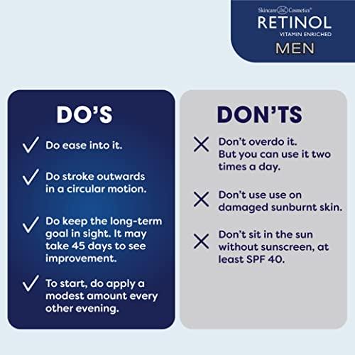 Retinol Retinol Men Facial Wipes Anti-Aging Cleansing Towelettes - Quickly cleanse face from sweat, oil and pore-clogging dirt without any heavy residue