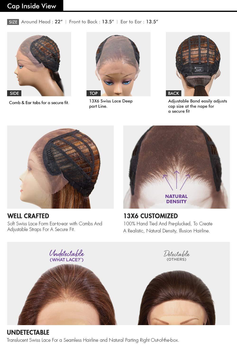 Sensationnel Sensationnel What lace 13x6 Wigs - solana lacefrontal hand tied glueless synthetic with natural density preplucked hairline (1 JETBLACK)