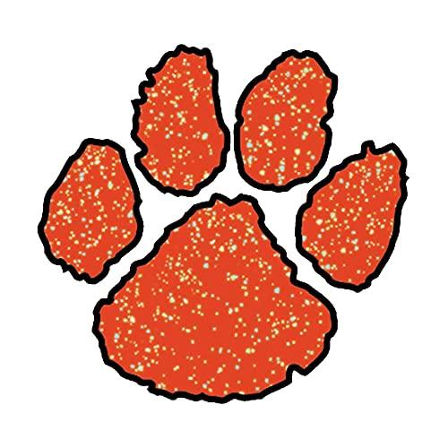 Anderson's Anderson\'s Red Glitter Paw Body Decals Set, 100 per Package, Tattoos, Cheek Cheers, Eyeblacks, Fan Gear, Sports Fan Gear,School Spirit, Football Cheerleader Accessories, Homecoming