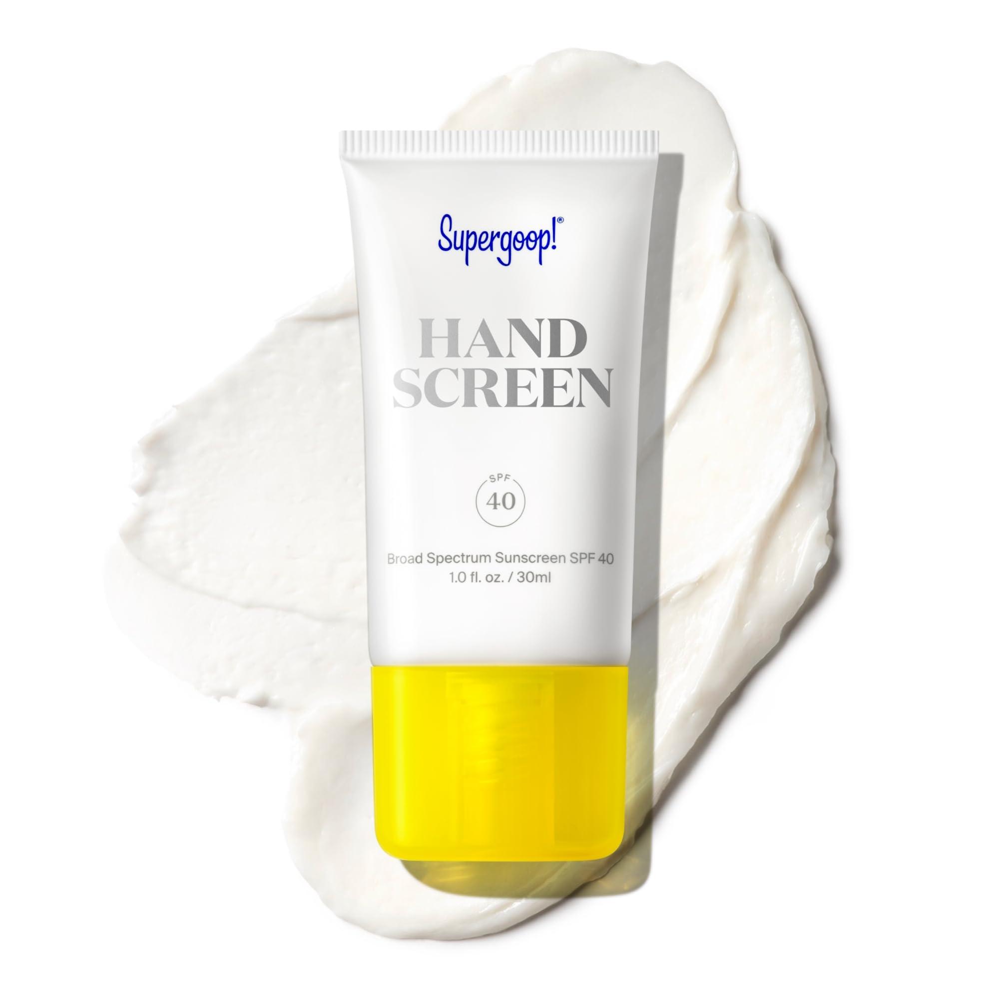 Supergoop! Supergoop! Handscreen SPF 40, 1 fl oz - Preventative, SPF Hand Cream For Dry Cracked Hands - Fast-Absorbing, Clean ingredients, Non-Greasy Formula - With Sea Buckthorn, Antioxidants & Natural Oils