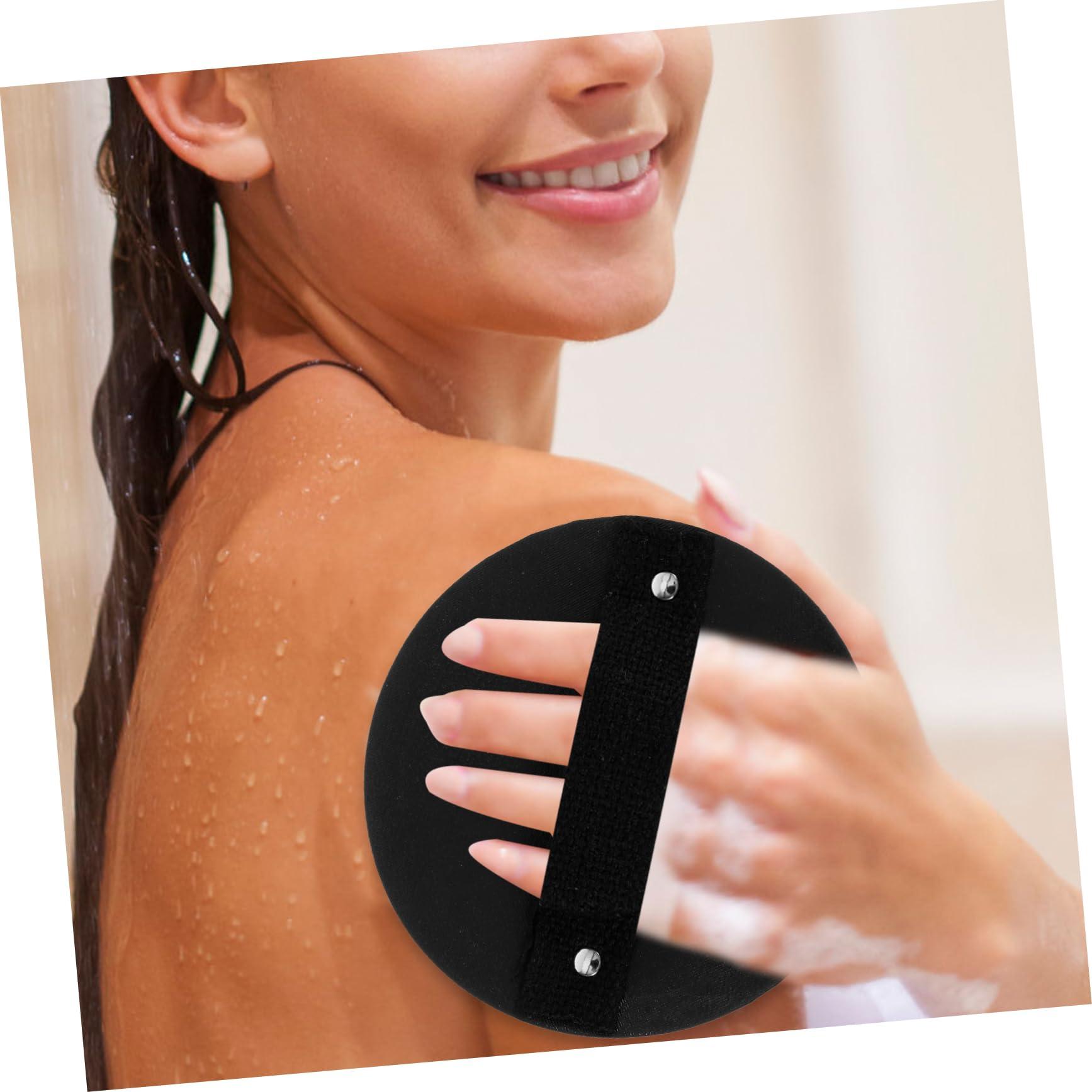 TOVINANNA TOVINANNA Double Sided Bath Towel Exfoliating Bath Pad Bath Sponge Shower Exfoliating Towel Remover Scrubbing Gloves Bubble Maker Hand Mitten Body Scrub Shower Loufa Sponge Black Rubber