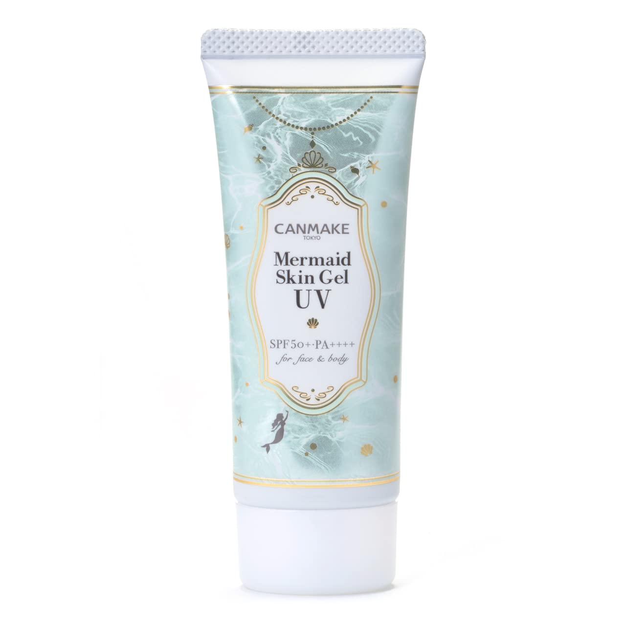 CANMAKE Canmake Mermaid Skin Gel 1.4 oz (40g) Sunscreen, Off with Face Wash (C01 CICA*Mint)