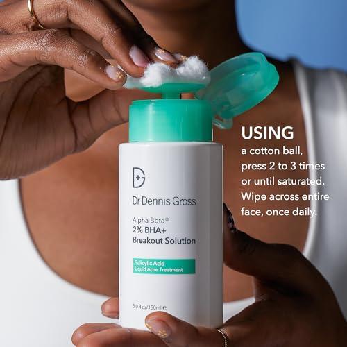Dr Dennis Gross Dr Dennis Gross Alpha Beta 2% BHA+ Breakout Solution, Minimizes Pores, Clear & Prevent Breakouts, 5 Fl Oz