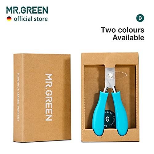 MR.GREEN MR.GREEN Nail Clippers Toenail Cutters Anti-Splash Professional Ingrown Thick Hard Nail Scissors Pedicure Tools Manicure Sets (Blue Handle)