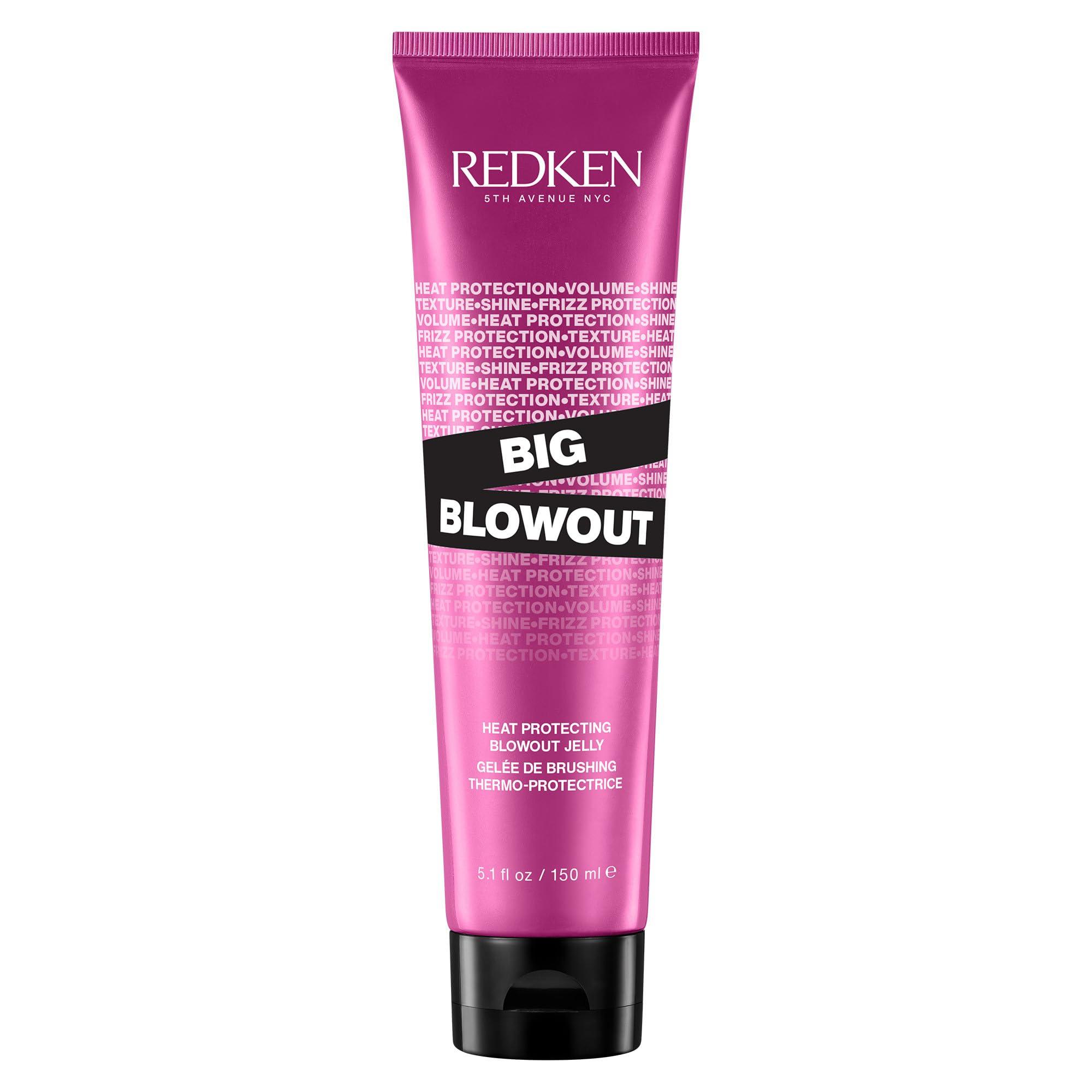Redken Redken Big Blowout Heat Protection Jelly Serum | Offers Shine and Texture | Frizz Control | Volume for Fine Hair | Blowdry Gel | For All Hair Types