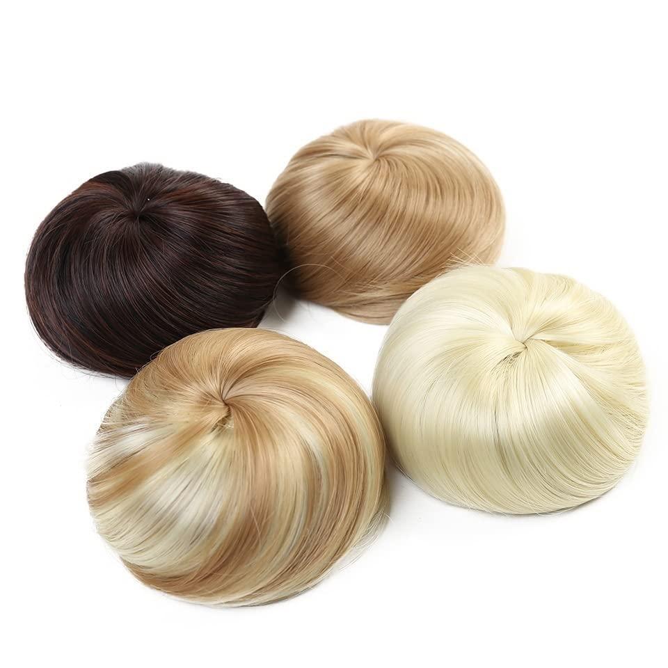 UNNS UNNS Hair Bun Clip Synthetic Fiber Hair Extensions Bun Donut Bun Wig Clip Ballet Bun Claw Clip Bun Hair Pieces Women\'s Hair Accessories Synthetic Hair (Color : A)
