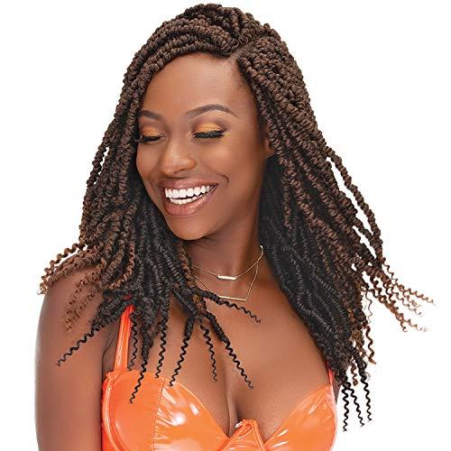 JANET COLLECTION BRAIDS MULTI PACK DEALS! Janet Collection Crochet Braids Nala Tress Fluffy Spring Twist 18" (5-PACK, 2)