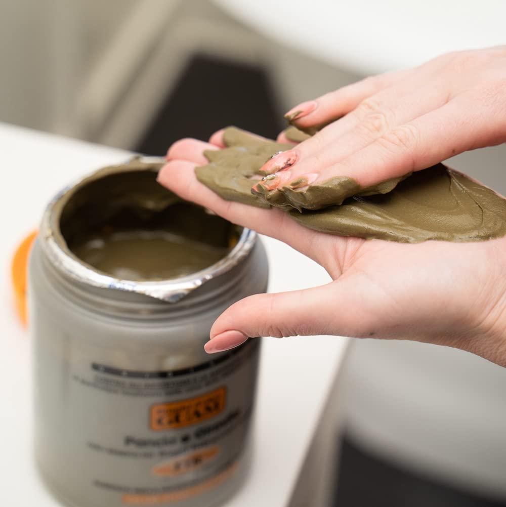 Guam GUAM Anti Cellulite Stomach Wraps, INFRARED Body Wrap for Flat Tummy, FIR Tummy Wrap Cellulite Remover, Belly Cellulite Treatment, Stomach Skin Firming and Tightening Body Mud (2.2LB)