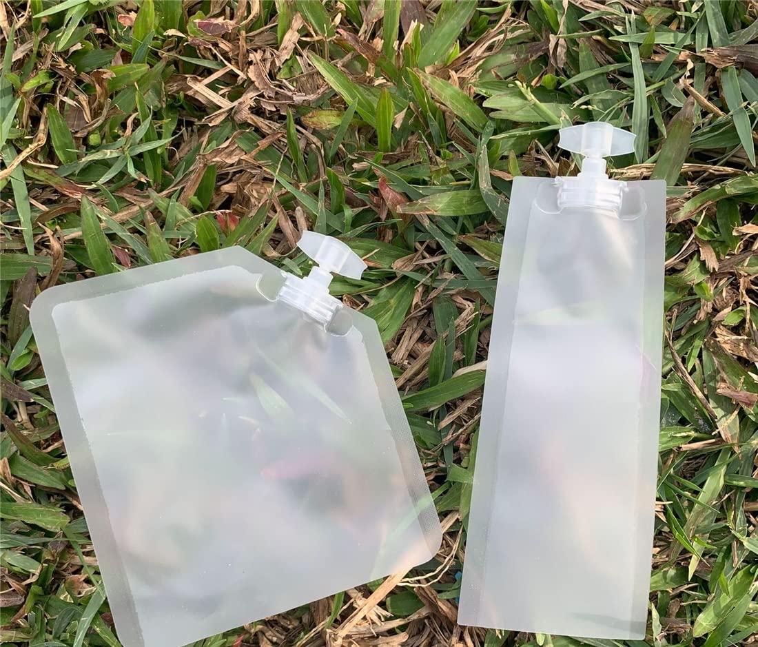 NATX NATX 50Pcs 0.17oz Matte Cream Shampoo Perfume Cosmetic Liquid Spout Pouches Heat Seal Portable Travel Liquid Clear Plastic Empty Packaging Bag Divide bag 5ml