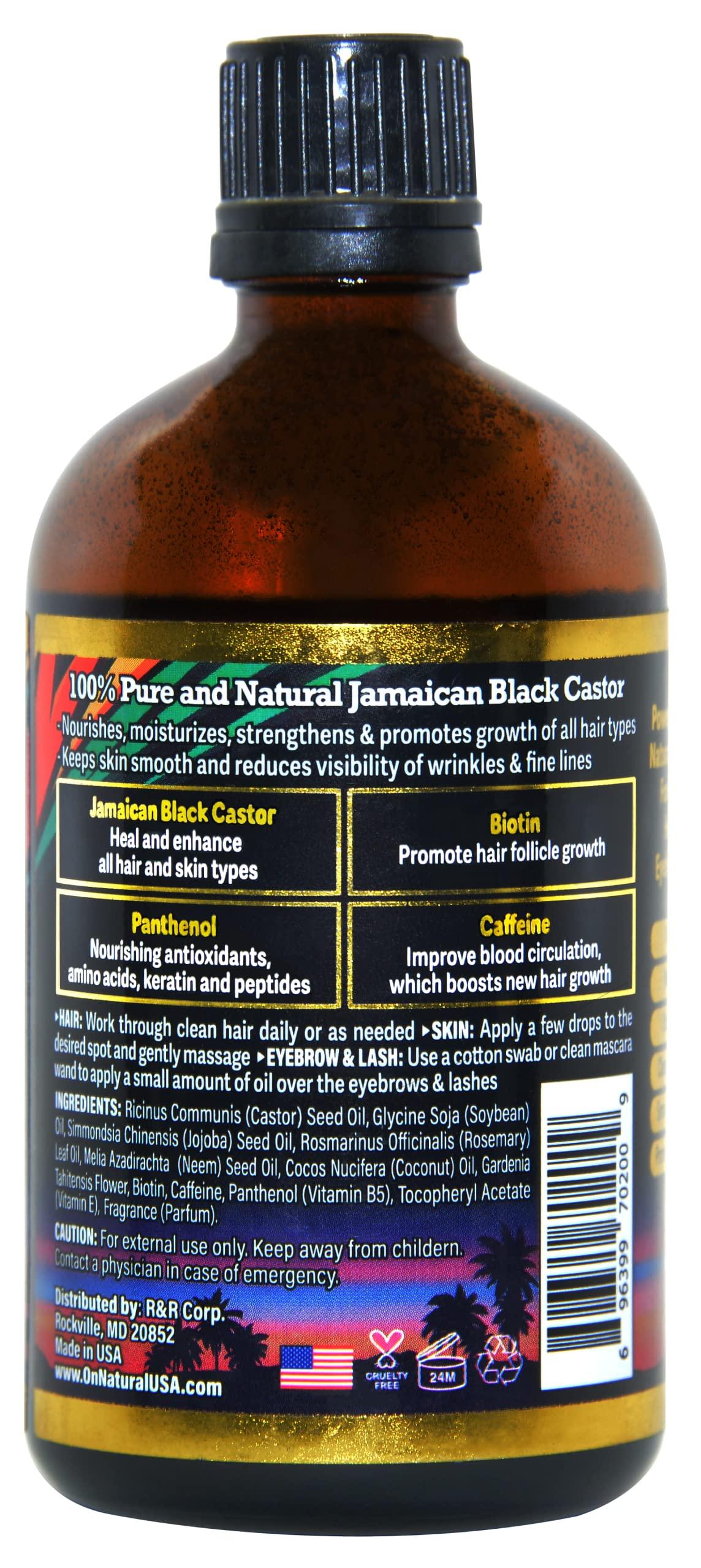 On Natural Jamaican Black Castor Oil [Extra Dark] 4 oz